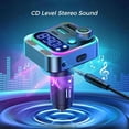 thumbnail image 4 of Car Fast Charging Clear Call 48W Dual Microphone Bluetooth Transmitter Mobile Phone Car Charger Best Sound Quality FM Transmitte, 4 of 4