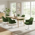 thumbnail image 2 of Side Dining Chair Armchair, Green, Velvet, Metal, Bar Pub Cafe Bistro Dining Kitchen Hospitality Restaurant, Modern Contemporary, HB37307, 2 of 10
