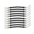 thumbnail image 1 of 10x Spring Coil Keychain Swivel Lobster Clasp Keyring Retractable Coil Cord Springs Keychain for Workshop Home Office, 1 of 5