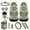 Boho Paw Print, variant on KUIFORTI Turtle Car Seat Covers & Accessories, Steering Wheel Covers Seatbelt Cushion Rearview Mirror Cover Chapstick Holder Keychain Cup Coasters Car Trash Can 12 Pcs Set