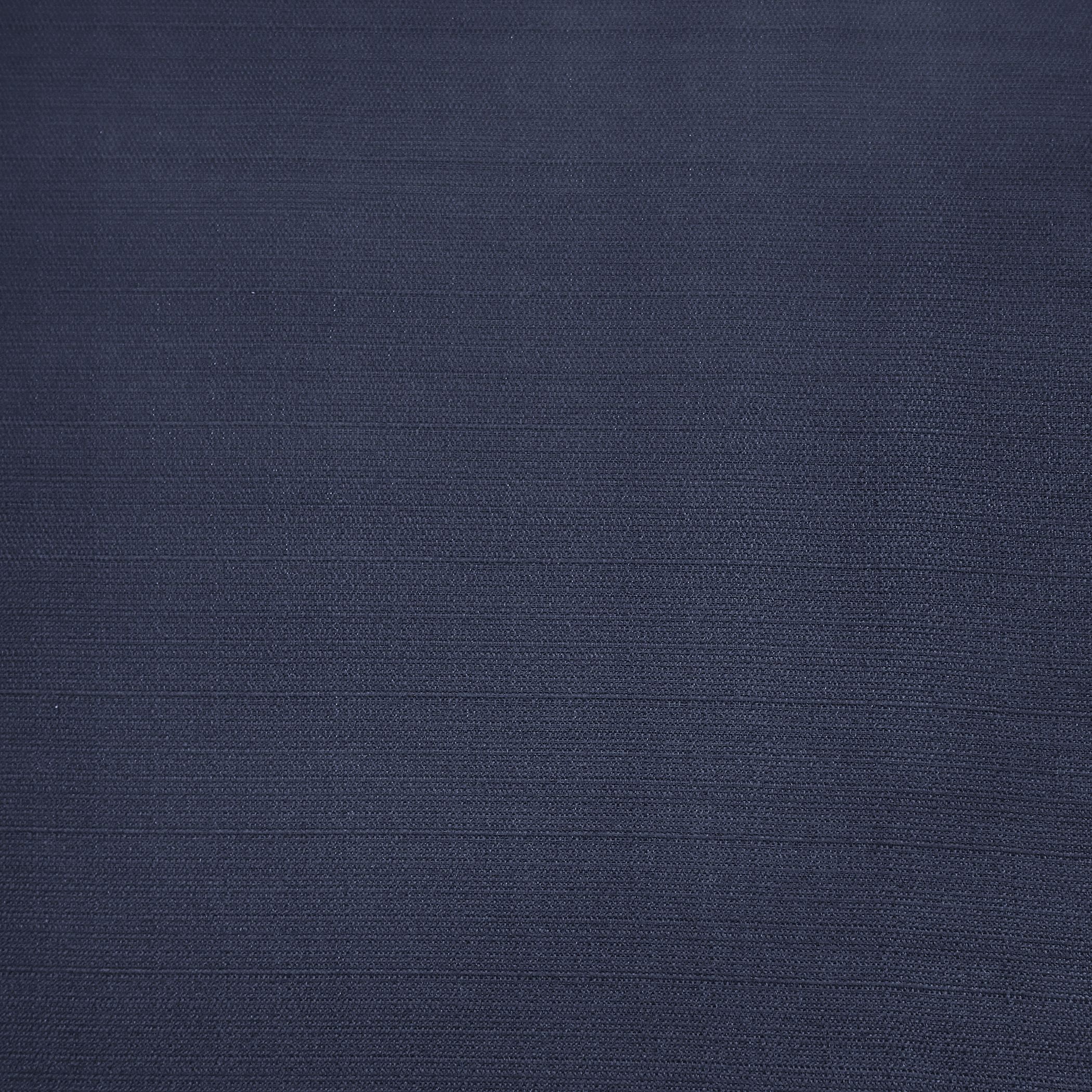 Mainstays Lauren Semi Sheer Textured Solid Rod Pocket Curtain, Single Panel, Navy, 38" W x 63"L