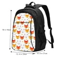 thumbnail image 5 of Daiia Cute Fox with Heart Pattern USB Charging Backpack for Men and Women, Anti-Theft Backpack,Travel Backpack,School Backpack,College Backpack,Laptop Backpack, 5 of 7