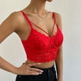 thumbnail image 5 of Idoravan Tank Tops for Women Clearance Womens Lace Perspective Sexy Sleeveless Tops Tank Tops Slim Sling Shapewear Tops, 5 of 7
