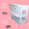 thumbnail image 4 of Bañera Para Bebé Organizador Y Cambiador Cascate Ibaby Gris Gris Cascate azul, 4 of 9