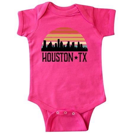 

Inktastic Houston Texas Skyline Retro Gift Baby Boy or Baby Girl Bodysuit