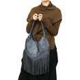 thumbnail image 4 of PIKADINGNIS Tote Bag for Women Shoulder Bag Genuine Leather Handbag Large Hobo Bag with Tassel, 4 of 6