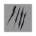 thumbnail image 2 of Effete Feline Claw Marks Scratch Square Stickers, Indoor-Outdoor, 2 of 4