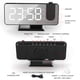 thumbnail image 2 of Proyector Despertador Luminoso con Radio, Reloj Digital, con Doble Alarma y Pantalla de Espejo LED, 7 Botones, con Modo Snooze, 4 Niveles de Brillo, 12/24h, para Hogar, Oficina, 2 of 5