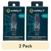 (2 pack) Safety 1st TV & Furniture Safety Straps, Black, Toddler
