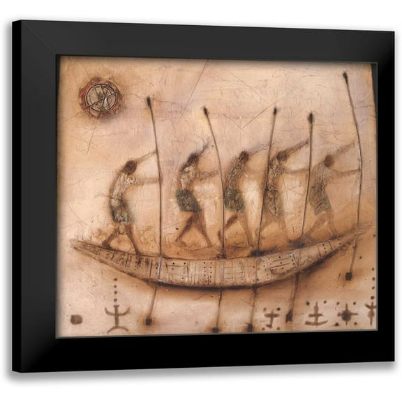 Noordhuis, Jan Eelse 13x12 Black Modern Framed Museum Art Print Titled - Stoneage II