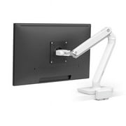 MXV Desk Mount Monitor Arm with Low Profile Clamp, Black & White