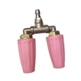 thumbnail image 3 of colaxi Rotating Spray Nozzle Twin Nozzle Practical Aluminum Alloy Easy to Use Accessories 4000 PSI for Pressure Washer Pink, 3 of 10