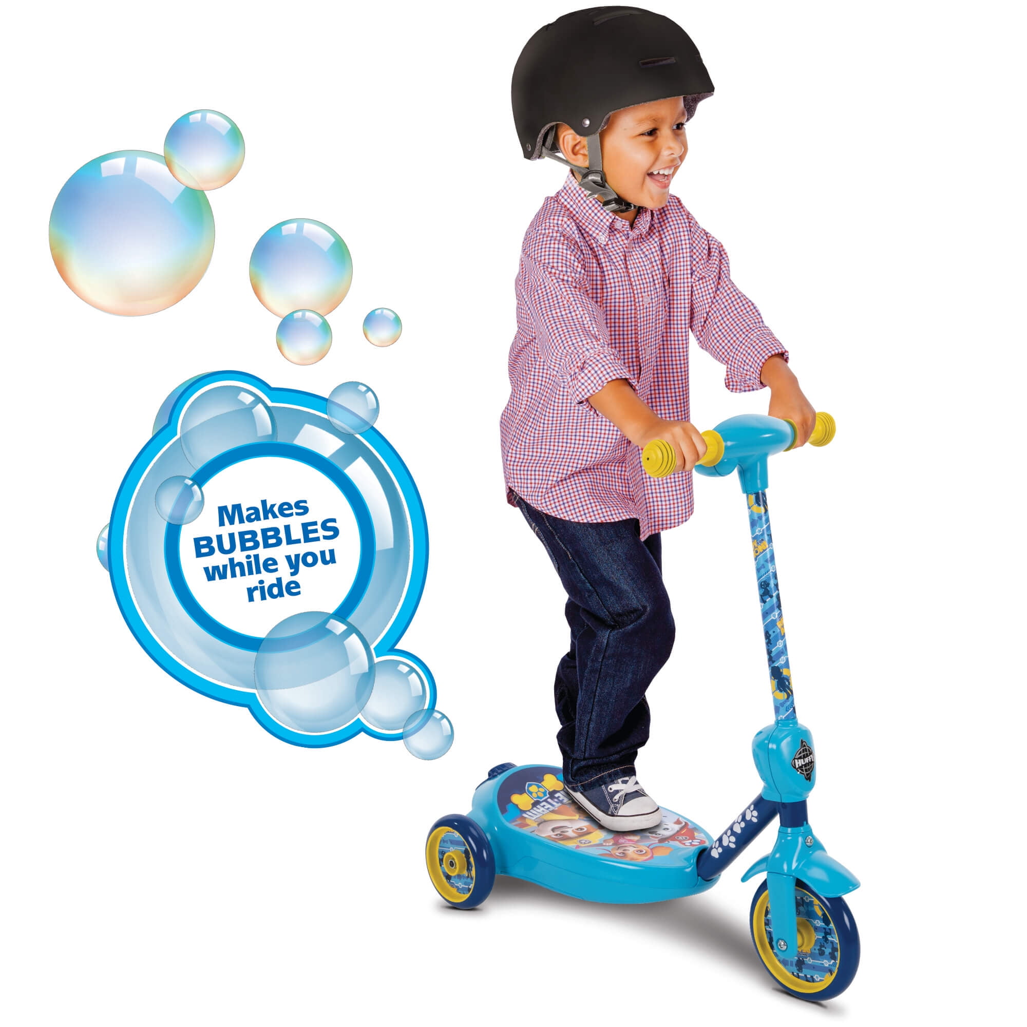 Toddler 3 Wheel Bubble Scooter Paw Patrol Electric Kids Ride On Outdoor Steel 
