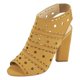 thumbnail image 1 of SANDALIA DE TACÓN AMARILLA CON PERFORACIONES Mundo Terra 022134, 1 of 2