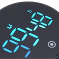 thumbnail image 4 of Temporizador de cocina digital magnético con pantalla LED grande y cuenta regresiva para clases de cocina y fitness, color negro., 4 of 5