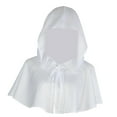 thumbnail image 2 of Capa con capucha Hugo para cosplay Medieval unisex Blanco, 2 of 9