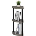 thumbnail image 3 of 5 Tier Corner Display Rack Multipurpose Shelving Unit, Dark Cherry/Black, 3 of 5
