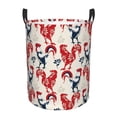 thumbnail image 6 of Lsque Roosters pattern Laundry Hamper Basket, Tall Woven Rope Hamper Basket for Clothes, Lightweight Storage Basket, Collapsible Waterproof-Medium, 6 of 8