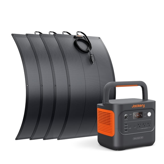 Jackery Solar Generator 2000 v2 with 4x100W Light Solar Panels, 2042Wh/2200W LiFePo4 Portable Power Station, 20ms UPS Home Backup, USB-C PD 100W Fast Charging for Power Outages, Emergencies, Camping