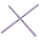 thumbnail image 5 of 2 bastones de entrenamiento de postura extraíbles con hebilla fija, soporte para espalda suave para adultos y niños, color morado, 5 of 14