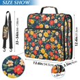 thumbnail image 2 of FORMRS Zipper Binder with Shoulder Strap 2-inch Ring 500 Sheet Capacity File Bag, Vibrant Flowers, 2 of 5