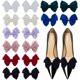 thumbnail image 1 of 8 colores, 16 unidades, clips para zapatos de satén con lazo, hebillas elegantes y desmontables, hebillas para zapatos de moda, 1 of 5