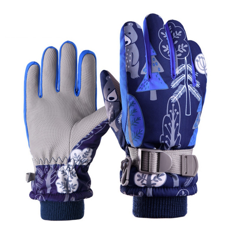 Ski Gloves Kids Winter Ski Gloves Gloves Non-Slip Breathable Cold Weather Gloves For Mens Warm New Winter Waterproof Snow - image 2 of 4