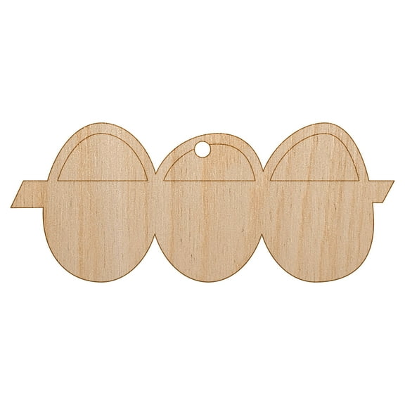 Egg Crate Doodle Wood Holiday Christmas Tree Ornament Unfinished DIY Pre-Drilled Craft