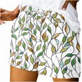 thumbnail image 1 of Pantalones Cortos Sueltos para Mujeres de Verano Impreso Encaje Hasta Bolsillo Elástico Pantalones Cortos Casuales Poliéster, Moda Pantalones Cortos de Verano para Uso Diario Y de Ocio, 1 of 8