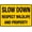 Warning Sign 3, variant on Slow Down Sound Horn Sign - 8"x12" Aluminum Tin Warning Sign, Outdoor Use for Home Garden