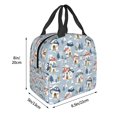 thumbnail image 3 of Pofeuu cute Mushroom Village Print Lunch Bag Lunch Box Insulated Lunch Bag Adult Lunch Box for Men and Women, 3 of 8