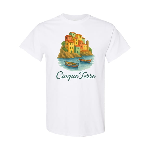 Inktastic Cinque Terre Italy T-Shirt