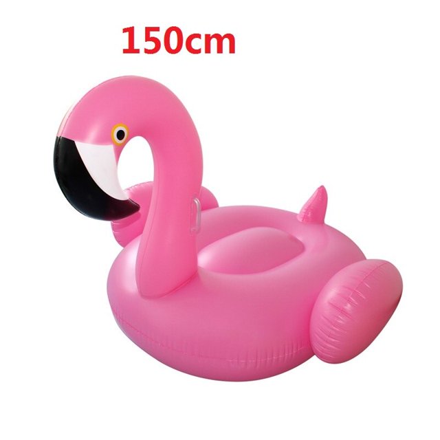 Flamenco inflable gigante de 150CM y 60 pulgadas para adultos y niños, flotador de Piscina de Cisne y unicornio, anillo de natación, juguetes para fiesta en el agua