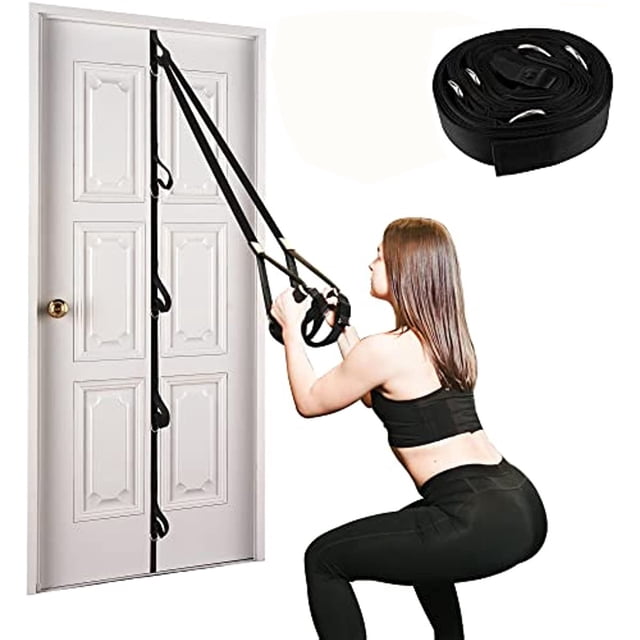 Cinturón tensor de puerta trasera, dispositivo de fitness doméstico sin perforaciones, instalación gratuita, dispositivo tensor, accesorios auxiliares, equipo de ejercicio con cinturón portátil