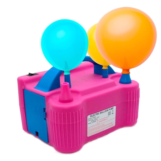 Bomba Para Inflar Globos Eléctrica Portátil Doble Válvula Big Room HJBABA190001
