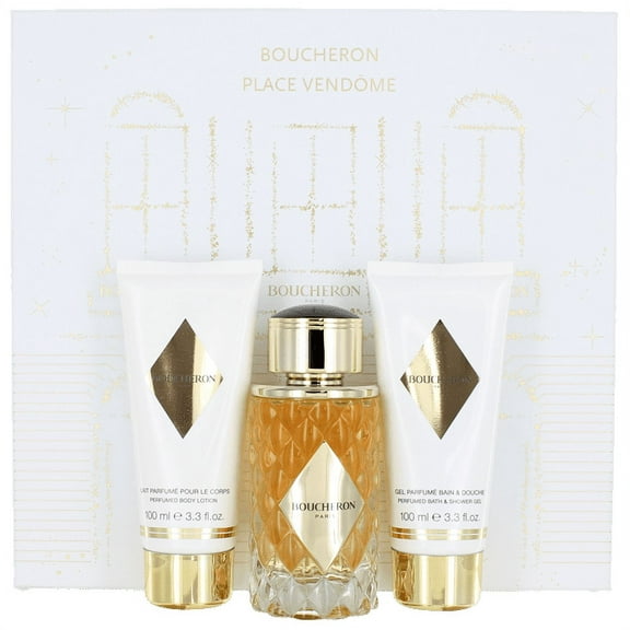 Place Vendome by Boucheron For Women SET: EDP Spray 3.4oz Body Lotion 3.4oz Shower Gel 3.4oz
