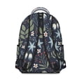 thumbnail image 3 of Pioneer Flower Floral Print Pattern Backpack for School, Cute School Bag with Adjustable Shoulder Straps and Padded Back, 15.3"x11"x7.1", 3 of 5