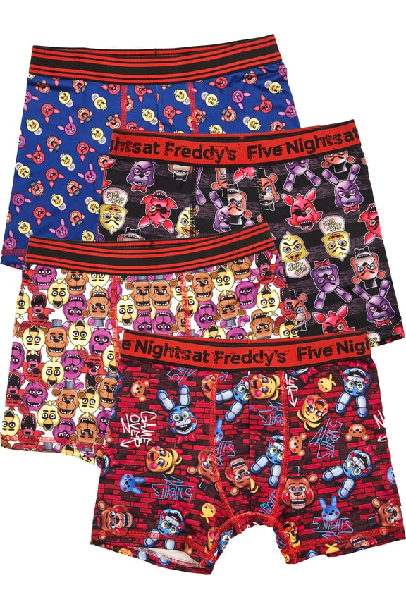 Boys Boxer Brief Underwear, 4-Pack, Sizes XS-XL