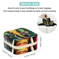thumbnail image 5 of Elephant Travel Portable Square Jewelry Box Organizer for Rings Earrings Necklaces Bracelets Girls Women, 5 of 6