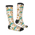 thumbnail image 3 of Fotbe Fall Pumpkins And Sunflowers print Women's Men's Novelty Crew Socks Cotton Socks Knee High Socks for Walking,Running,Nurses,Pregnancy, 3 of 8