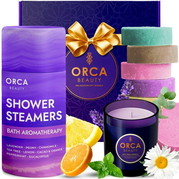 Set de regalo de aromaterapia para ducha Orca Beauty, 8 unidades