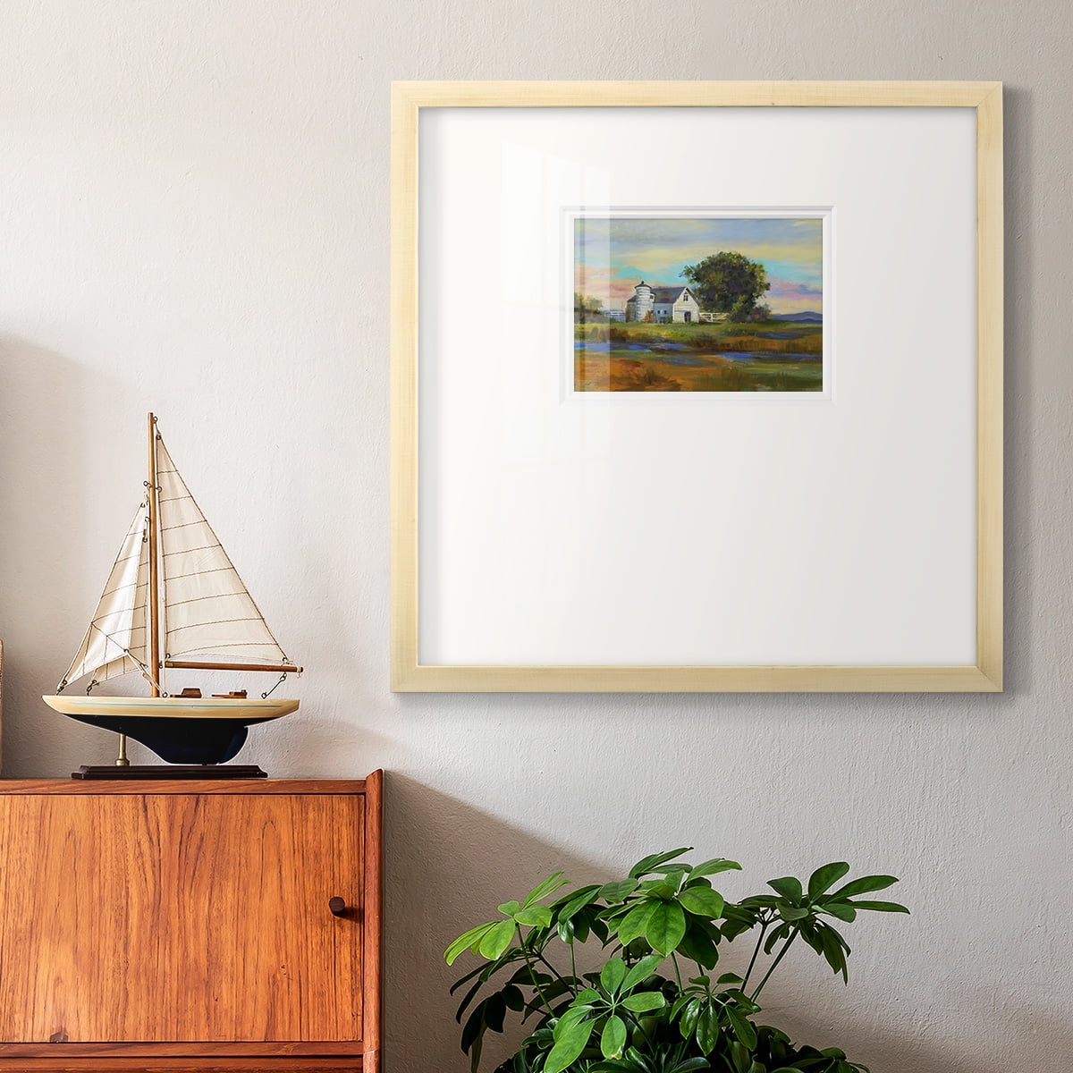 Down by the BarnPremium Framed Print