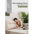 thumbnail image 2 of Genérico Triangular Pillow Headboard for Twin XL Beds: Corduroy Backrest with Storage Pocket | Ergonomic Wedge Cushion for Dorm Rooms & College Students (Pink,Queen (59" W)), 2 of 7