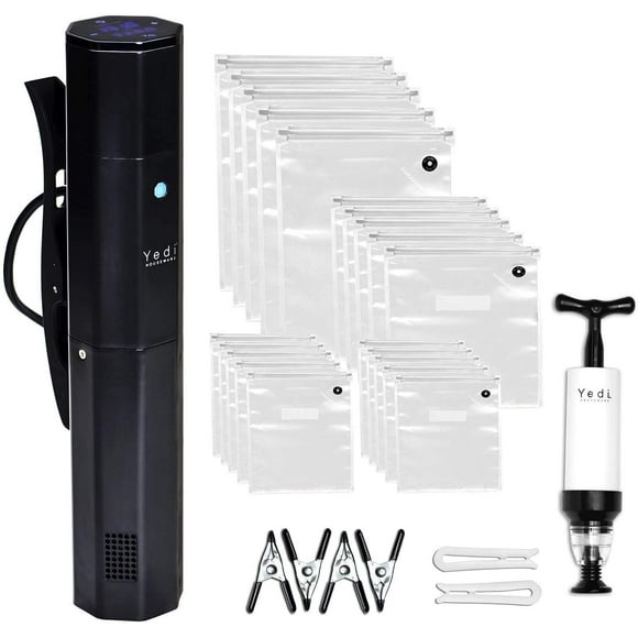 Yedi Infinity Sous Vide, Powered by Octcision Technology, Deluxe Accessory Kit, Recipes, 1000 Watts