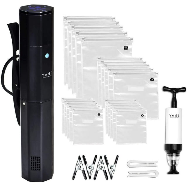 Yedi Infinity Sous Vide, Powered by Octcision Technology, Deluxe Accessory Kit, Recipes, 1000 Watts