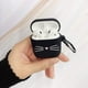 thumbnail image 3 of Linda funda para Airpods, funda para Airpods 2, divertidos animales de dibujos animados en 3D, bigote negro, gato, gatito, protección completa, a prueba de golpes, funda de silicona suave con llavero para Airpods 1 y 2 BANYUO Electrónica, 3 of 4