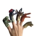 thumbnail image 2 of PENGXAING Doigt Marionnette 5Pcs Simulation Dinosaure Mini Doigt Manches Marionnettes Enfants Jouet Interactif, 2 of 5