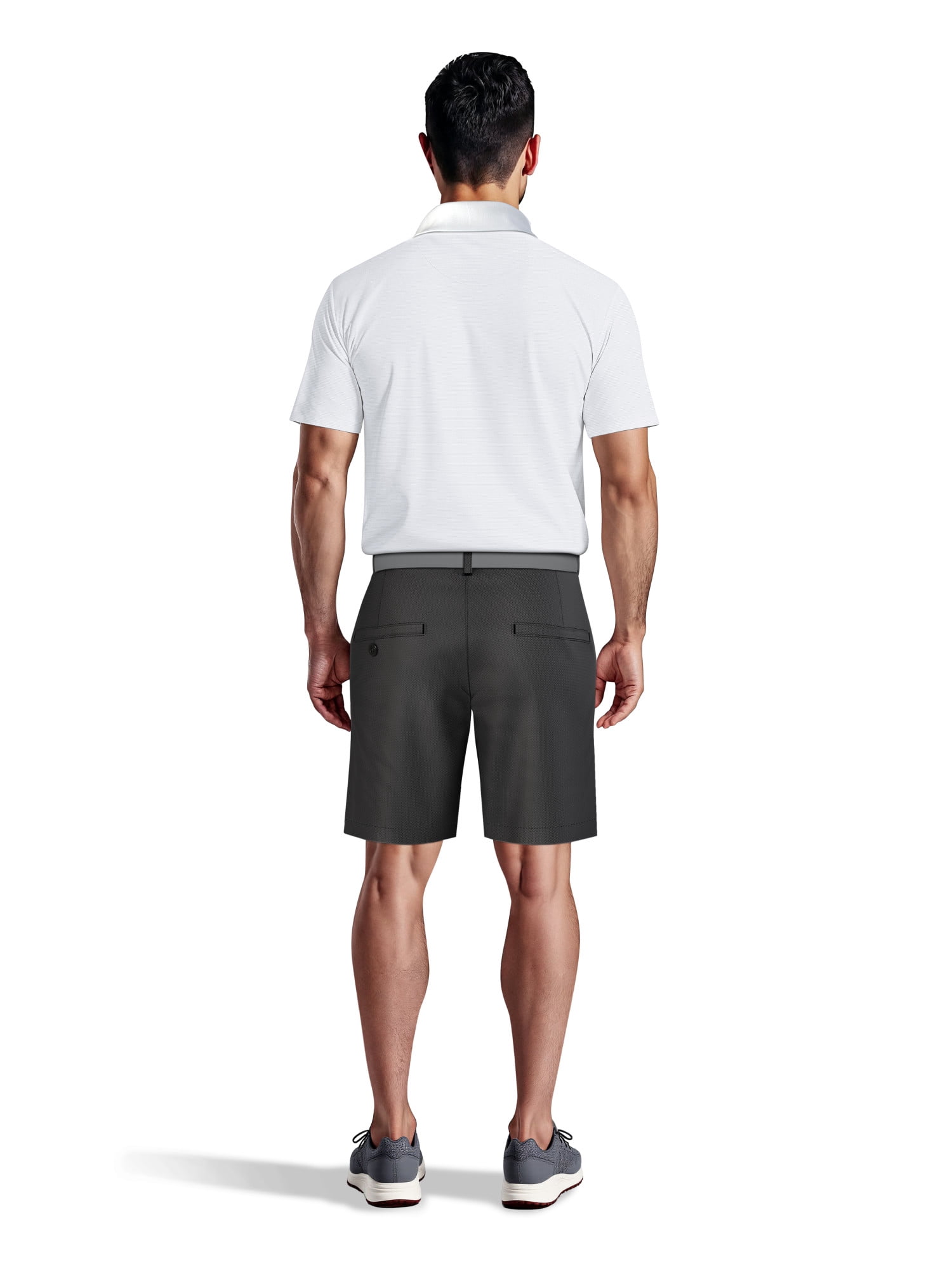 Ben Hogan Men's & Big Men's Stretch Golf Shorts with Horizontal Pattern and Active Waistband, 9" Inseam, Sizes 28-50