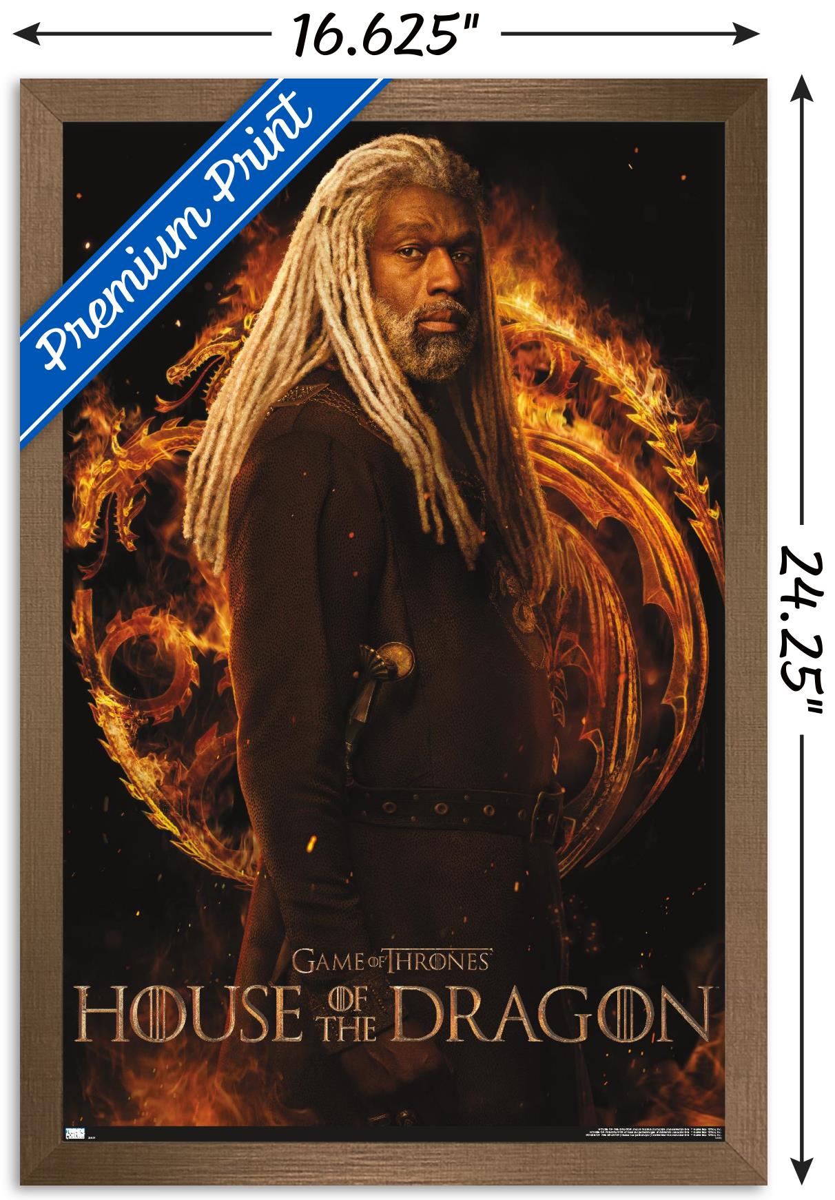 House of the Dragon - Corlys One Sheet Wall Poster, 14.725" x 22.375" Framed