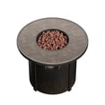 thumbnail image 4 of Table Ronde en Acier Inoxydable 32" pour Foyer au Propane en Brun, 4 of 9